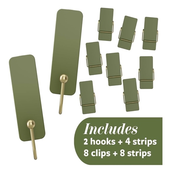 Command Limited Addition Hooks 10 Pack: Color Sage 10 Hooks 12 Strips - Picture 3 of 6